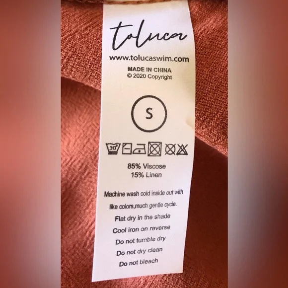 Maria swim tie cover up for top. Size small. New! - Picture 6 of 9